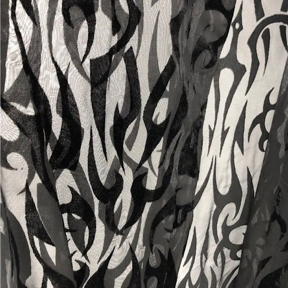 Harley-Davidson Black Burnt Velvet See Thru Long Sleeve Shirt Top **Size M**🔥🔥 - Picture 5 of 8